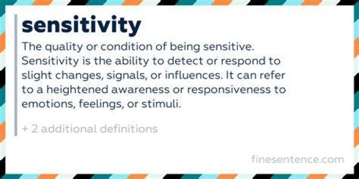 What is the full meaning of sensitivity?