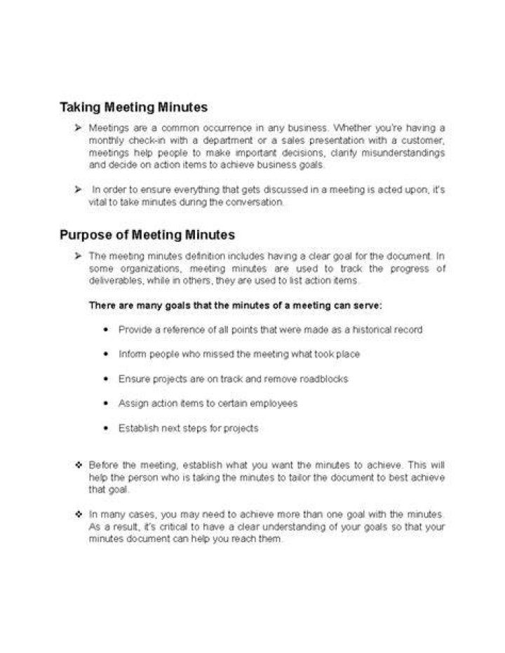 What is the purpose of a minutes document?