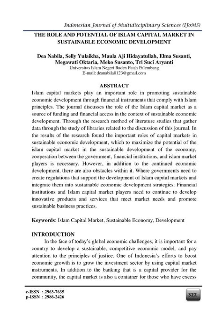 What is the role of the capital market in economic development?