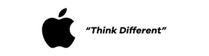 What is the tagline of Apple company?