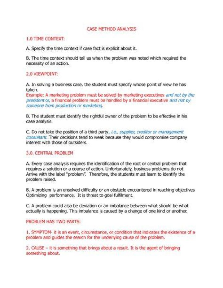 What is time context in case analysis?