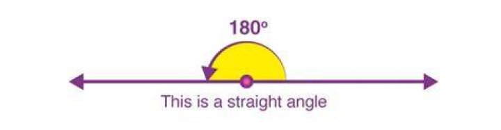 What kind of angle is a 180 degree angle?
