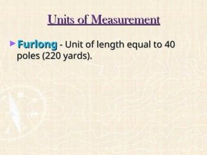 What measurement is furlong?