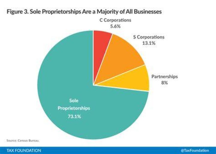 What percentage of businesses in the United States are partnerships?