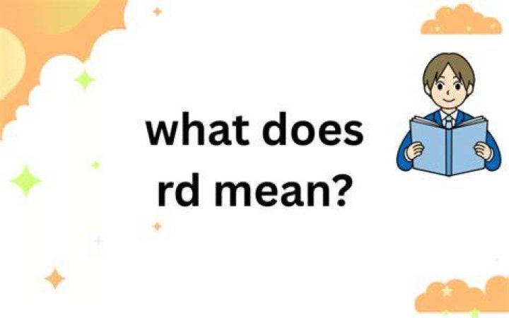 What rd means?