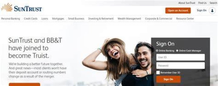 What time does Suntrust update accounts?