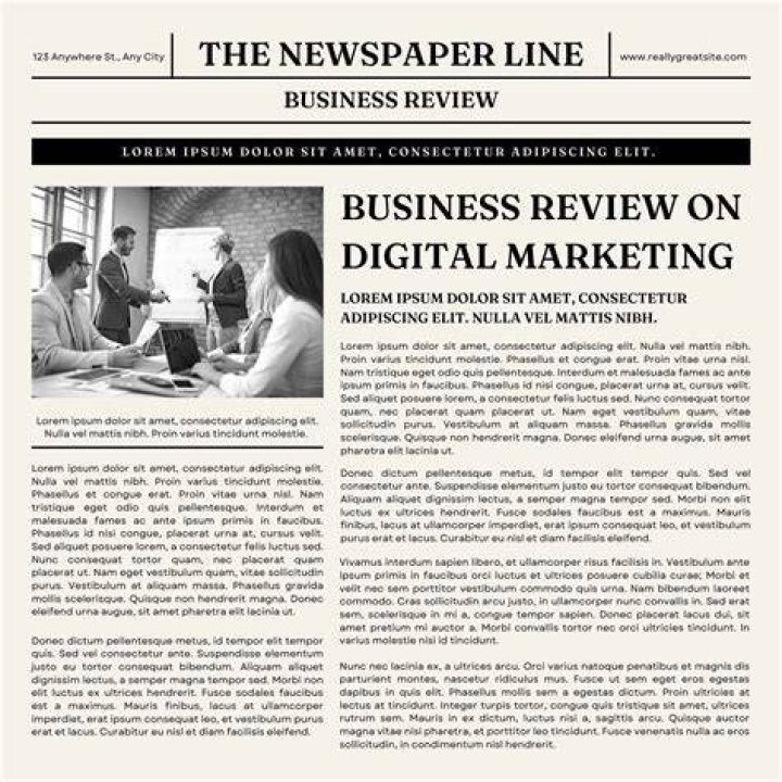 What type of business is a newspaper?