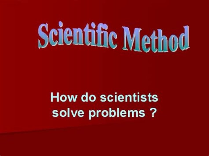 What types of problems do scientists solve?