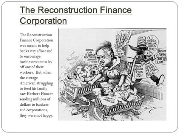 What was the effect of the Reconstruction Finance Corporation?