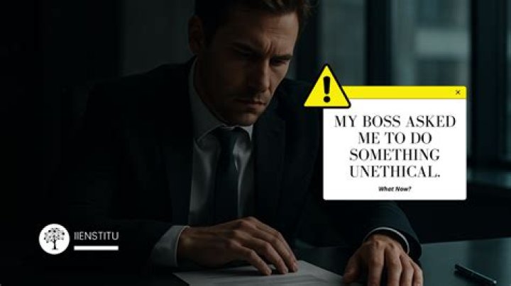 What would you do if a manager asked you to do something unethical?