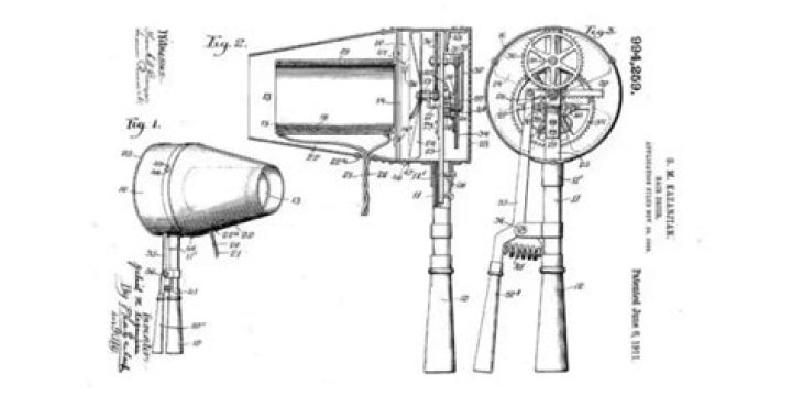When did handheld hair dryers become popular?