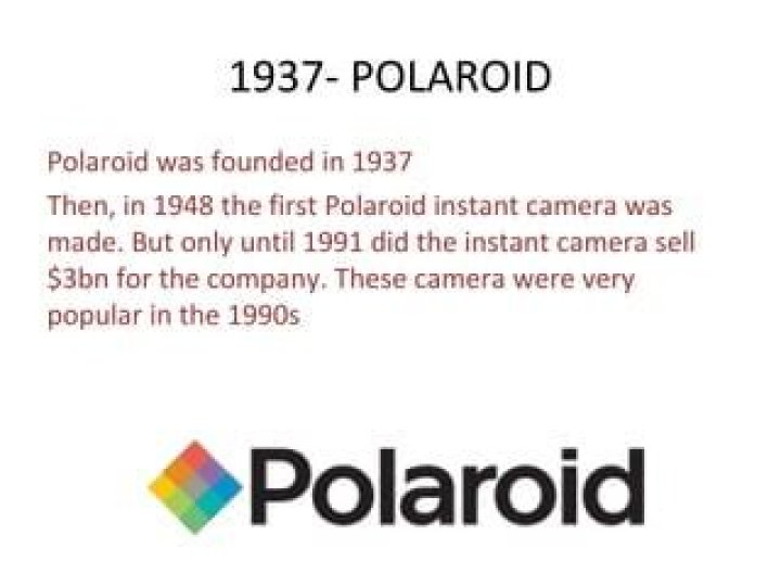 When did Polaroid become a company?
