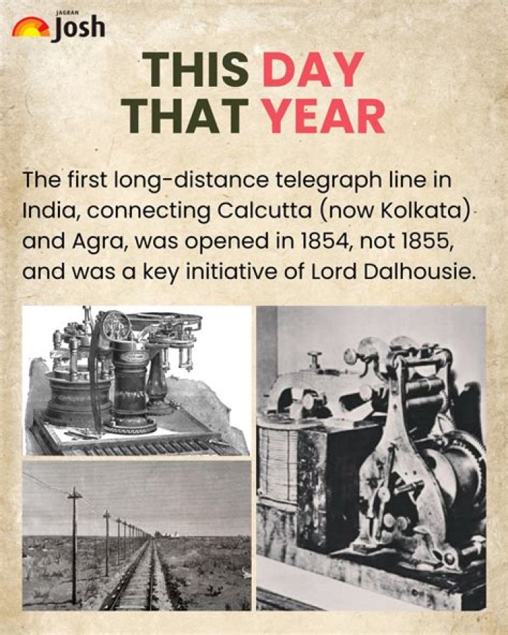 Where did the telegraph line be laid first in India?