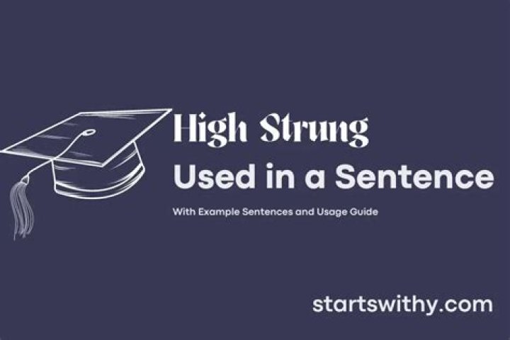 Where did the term high strung come from?