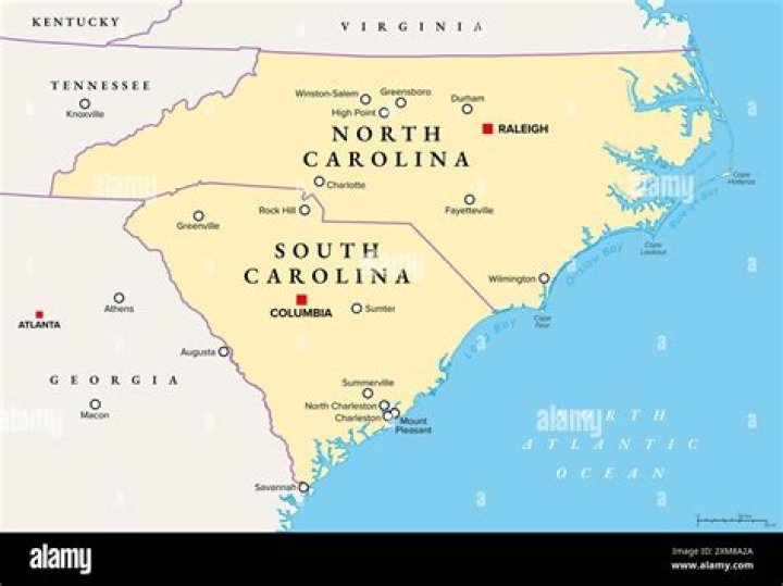 Where is South Carolina close to?