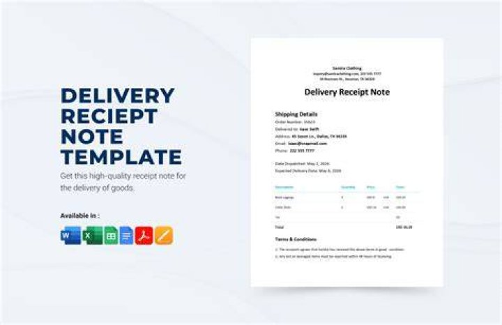 Who keeps the delivery note?