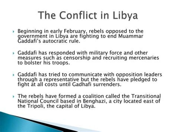 Who opposed Gaddafi?