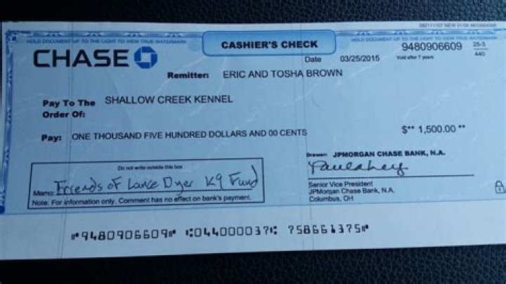 Why are cashiers checks bad?