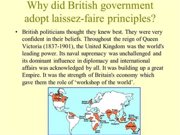 Why did the government adopt laissez-faire?