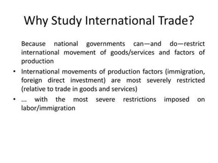 Why do countries restrict international trade?