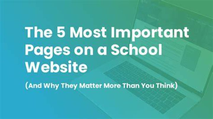 Why is it important for a school to have a website?