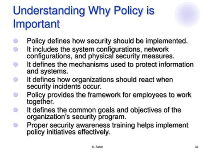 Why is policy needed?